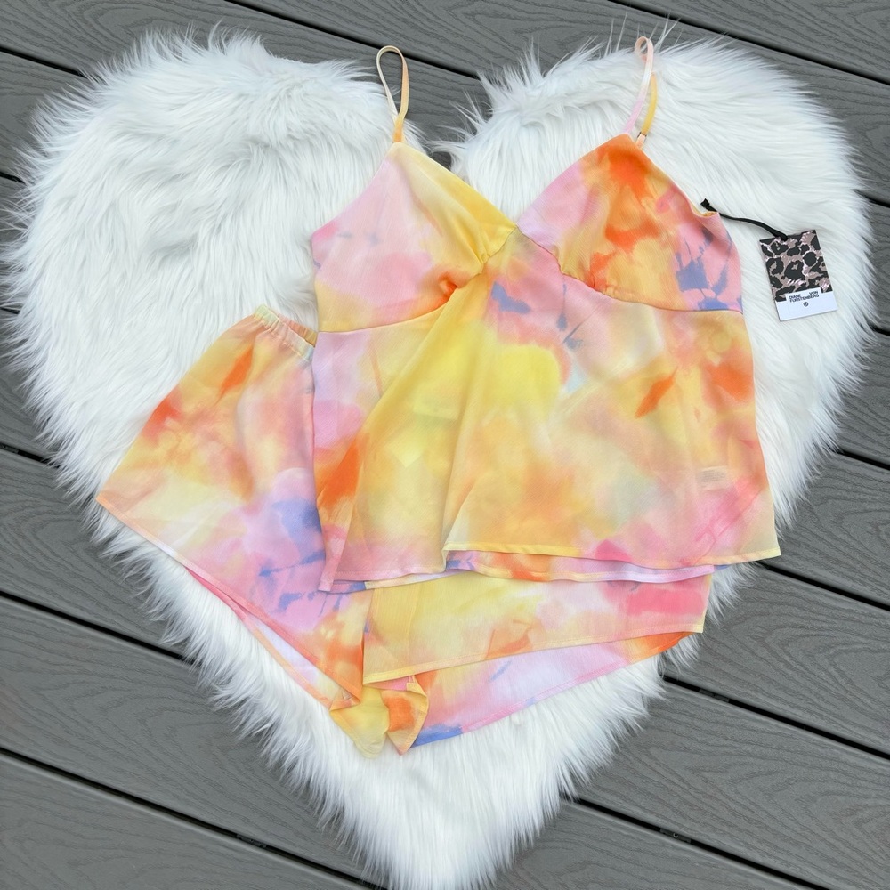 Diane Von Furstenberg sunset pajama set
